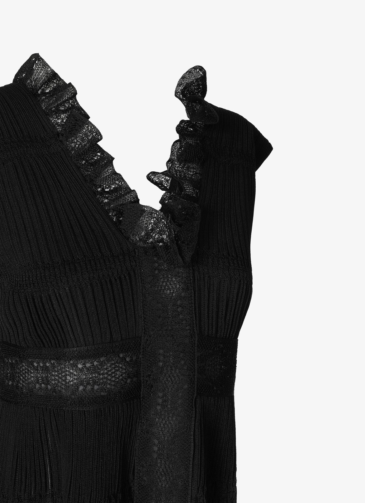 SLEEVELESS DRESS CHERUBIN BLACK ALAÏA BLACK SLEEVELESS DRESS CHERUBIN BLACK
